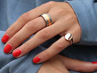 Rose gold jewellery