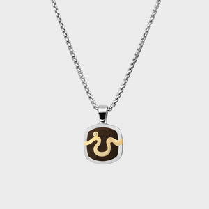 London Oak River Signet Necklace