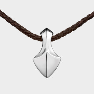 Large Arrowhead Leather Necklace