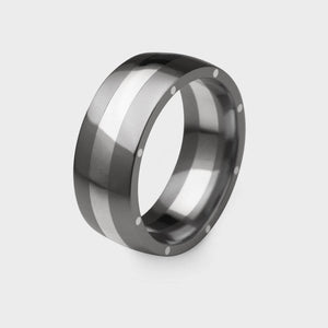 Metal Geo Ellipse Wide Ring