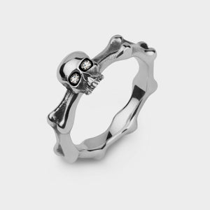 Mini Skull And Bones Ring