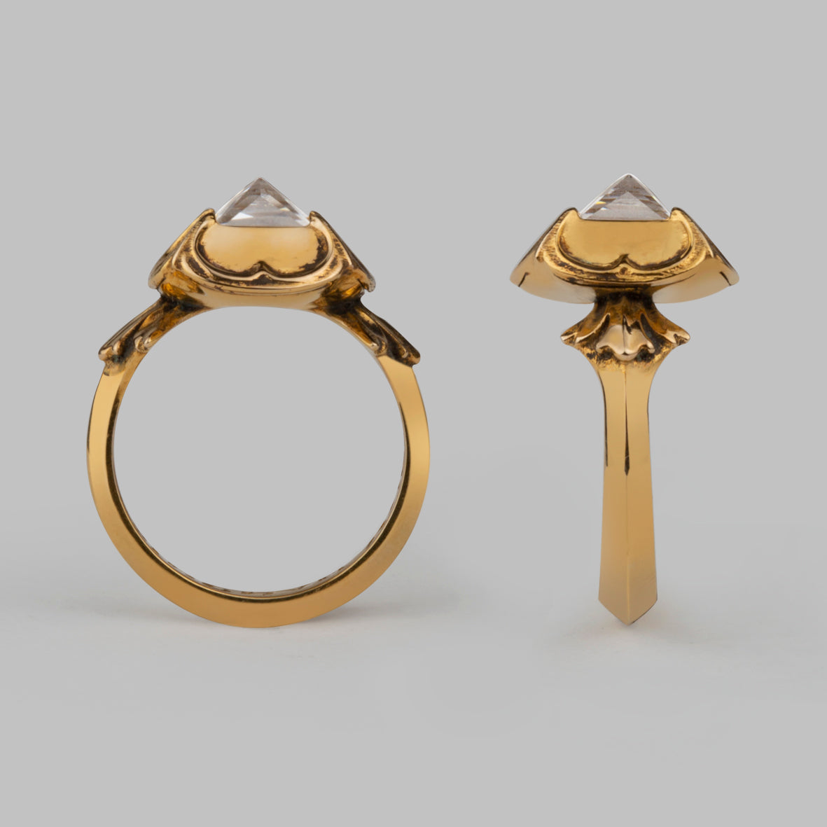 Bespoke engagement ring made for Elle Fanning's Aurora character in Disney's Maleficent - Mistress Of Evil