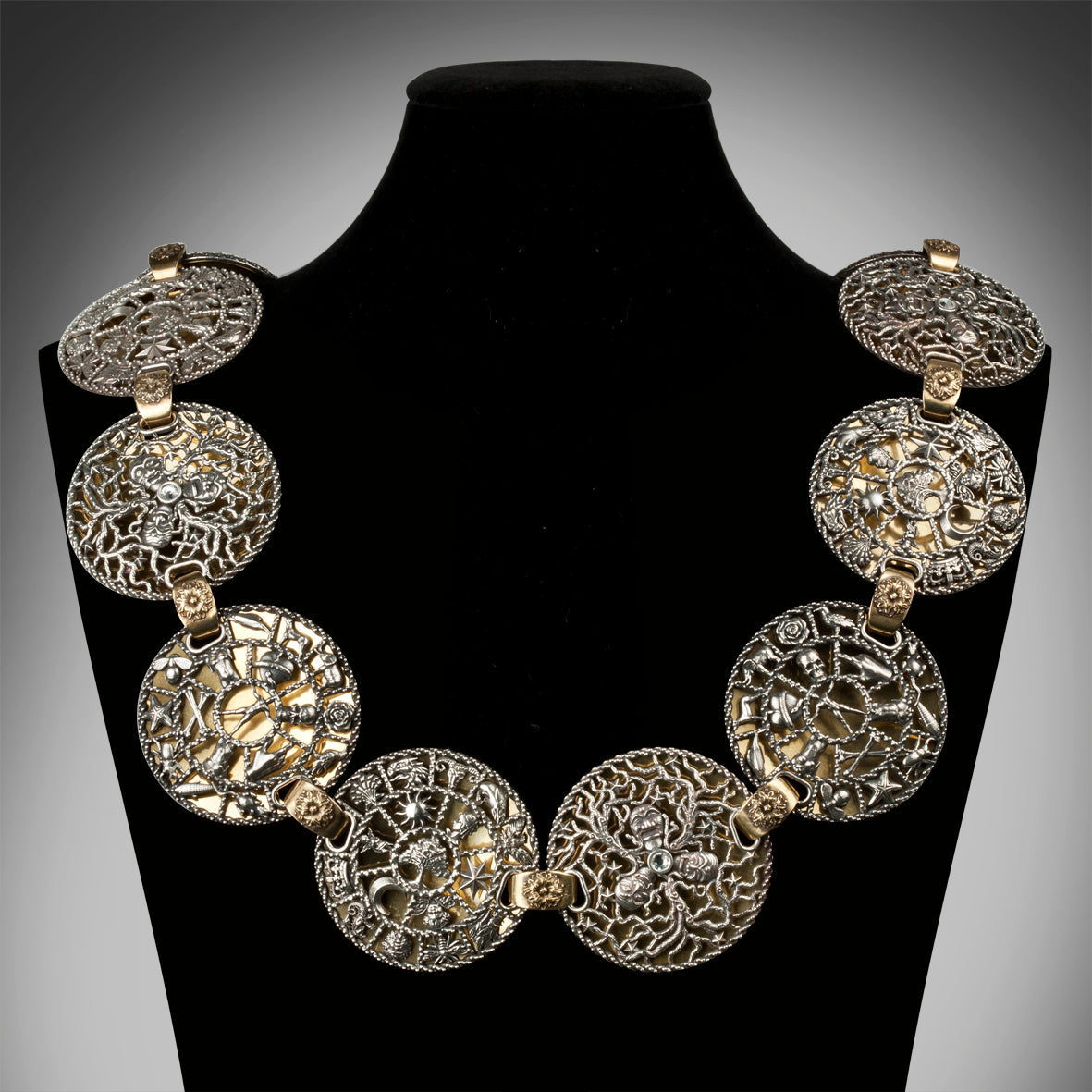Disney's Alice Through The Looking Glass Bespoke Lord Of Time ‘Mayoral Chain’ neckpiece made For Sacha Baron Cohen’s ‘Time' character.