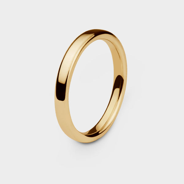 Ellipse Extra Slim Ring in 18 Carat Yellow Gold - Custom Option