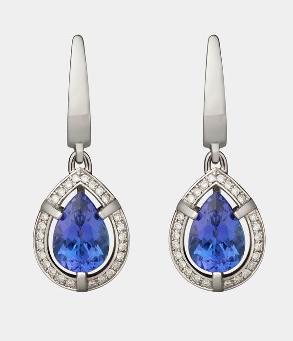 Tsarina Diamond Halo Earrings