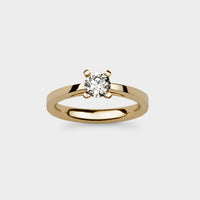 Radiant Light 1/2 Carat Solitaire Engagement Ring in 18 Carat Rose Gold - Custom Option
