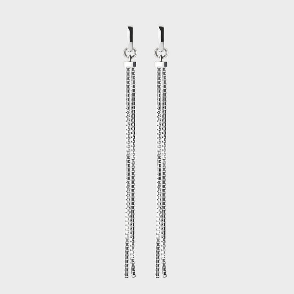 Shimmer Redux Hoops in Sterling Silver