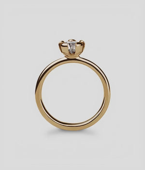 Lotus 1/2 Carat Engagement Ring