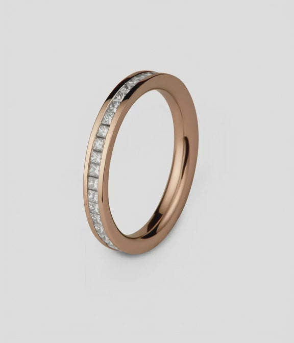 Circle of Light Princess Cut Diamond Eternity Ring