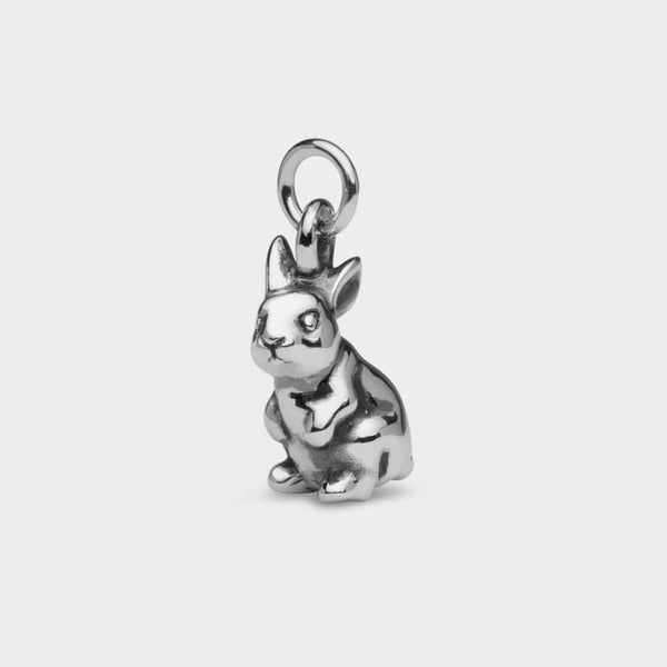 Bunny Rabbit Charm in Sterling Silver