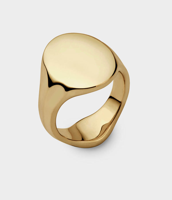 Oval Women's Signet Ring