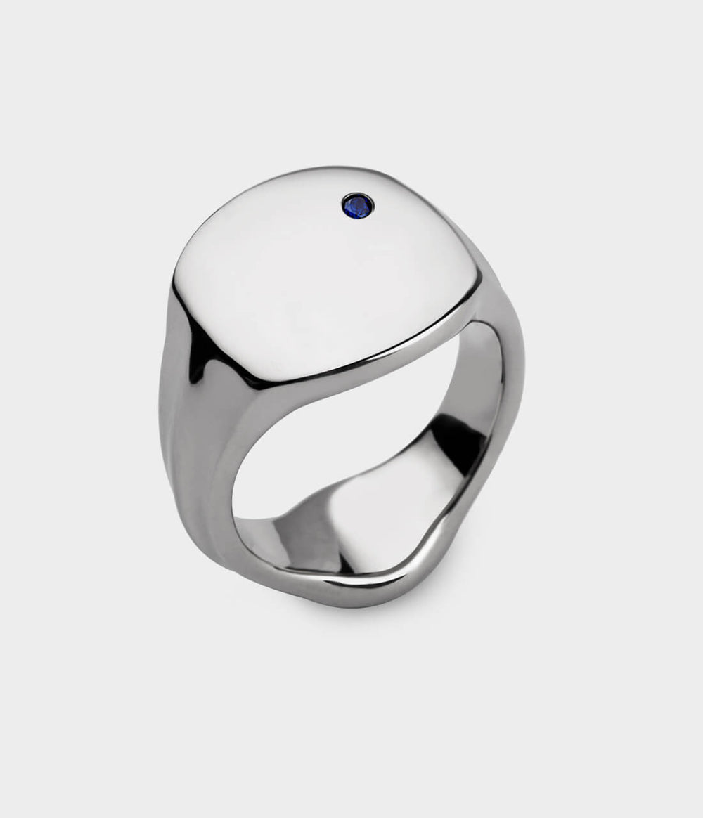 Silver Signet Ring in Sterling Silver