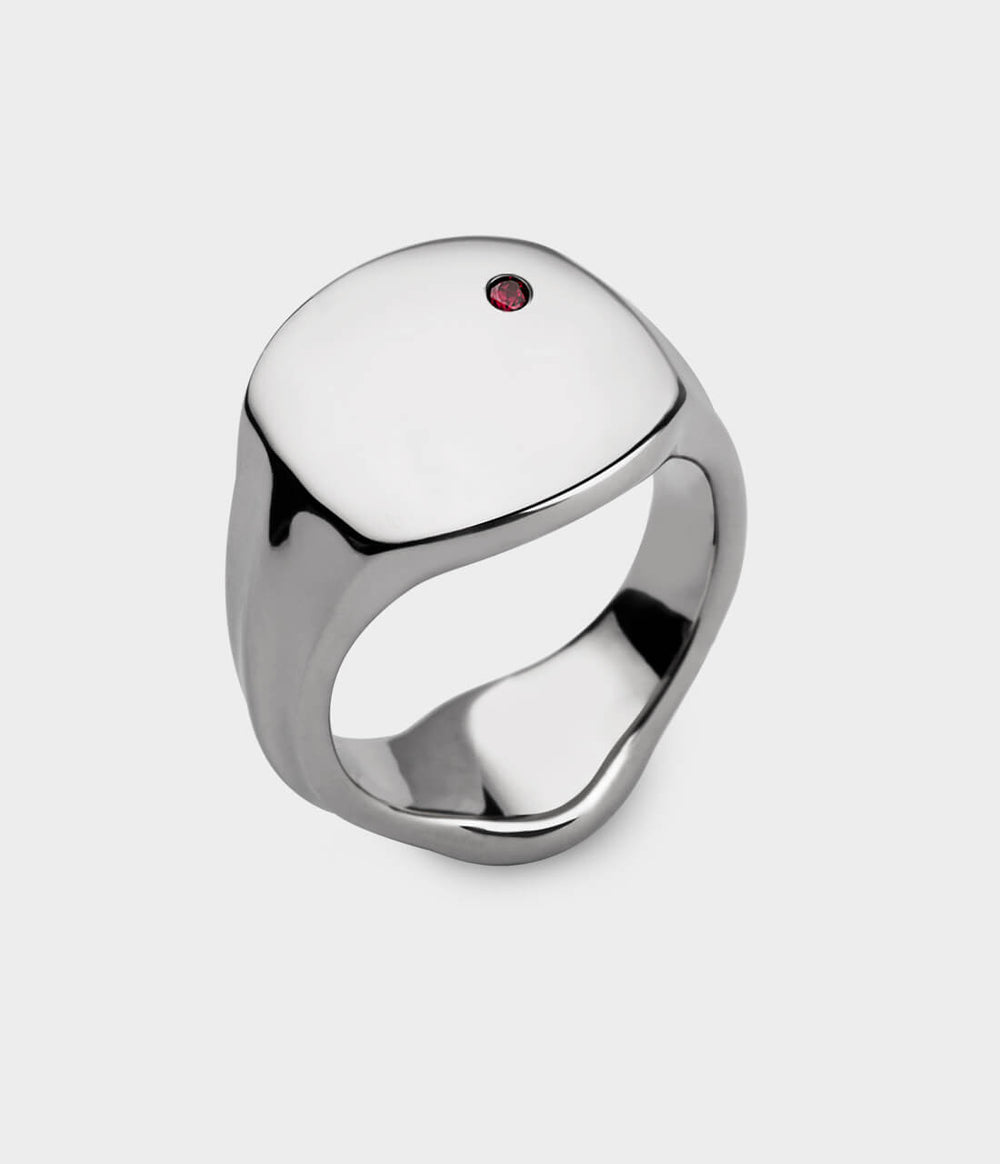 Silver Signet Ring in Sterling Silver
